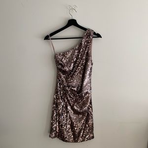 Rose Gold Sequin Dress